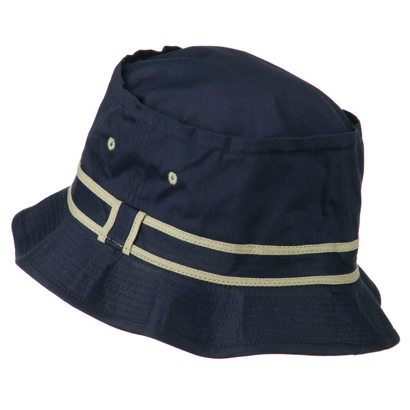 Striped Hat Band Fisherman Bucket Hat