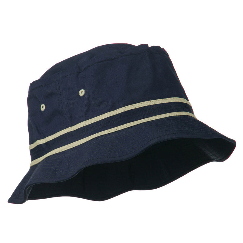 Striped Hat Band Fisherman Bucket Hat