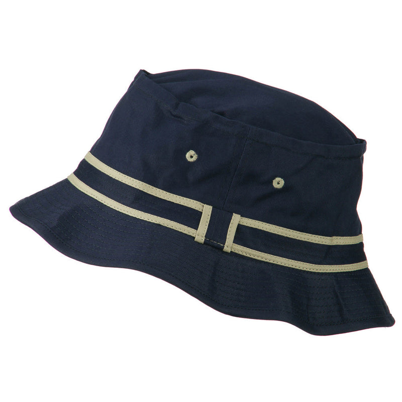 Striped Hat Band Fisherman Bucket Hat