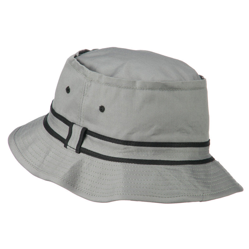 Striped Hat Band Fisherman Bucket Hat