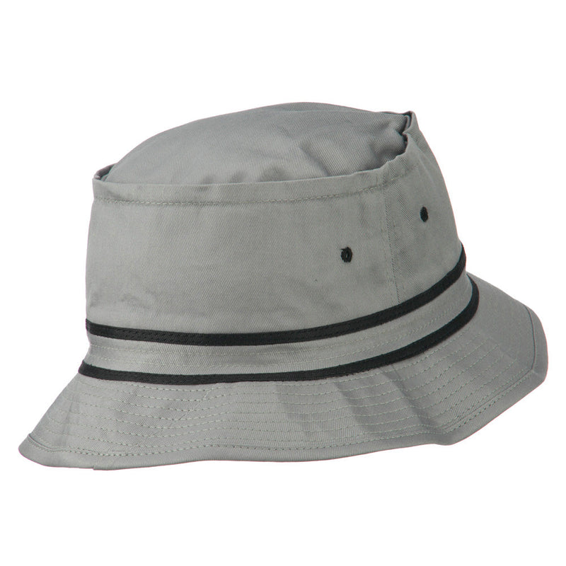 Striped Hat Band Fisherman Bucket Hat