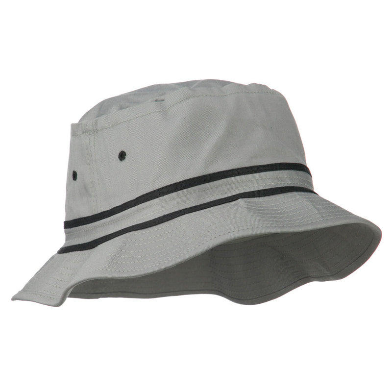 Striped Hat Band Fisherman Bucket Hat
