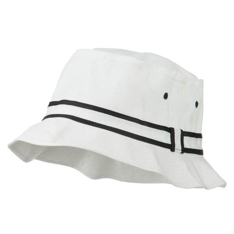 Striped Hat Band Fisherman Bucket Hat