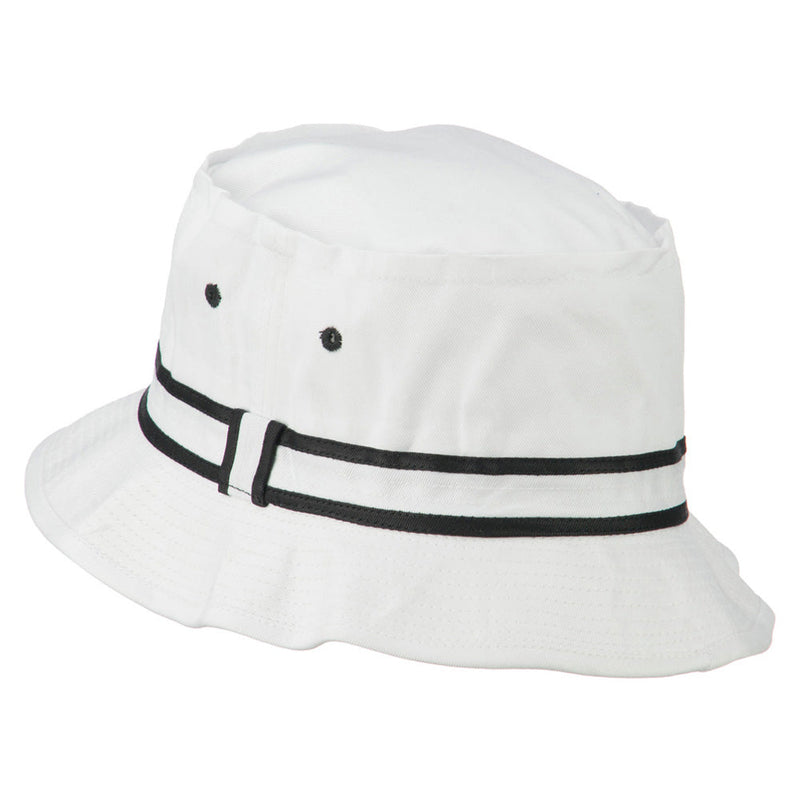 Striped Hat Band Fisherman Bucket Hat