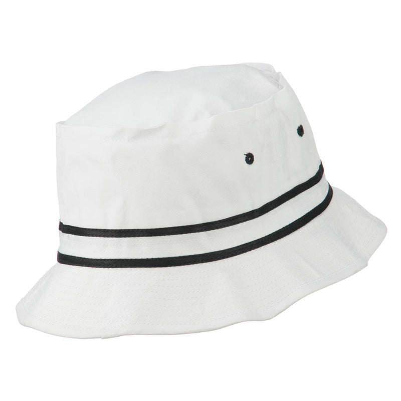 Striped Hat Band Fisherman Bucket Hat