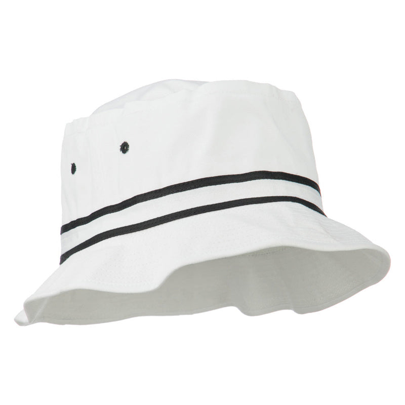 Striped Hat Band Fisherman Bucket Hat
