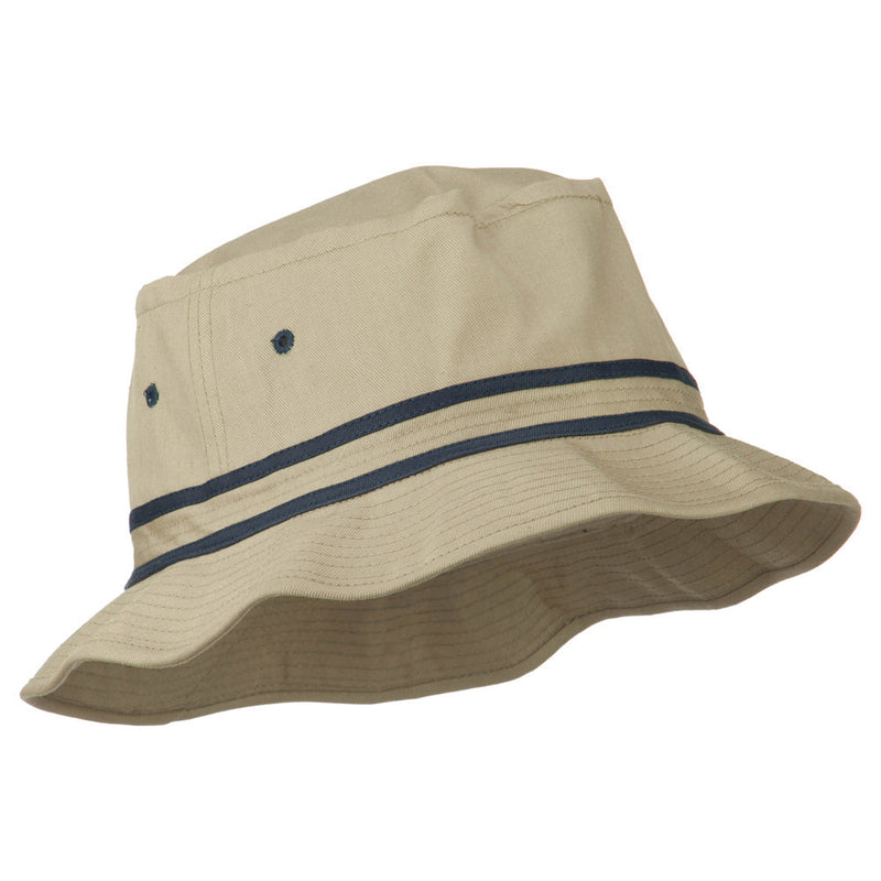 Striped Hat Band Fisherman Bucket Hat