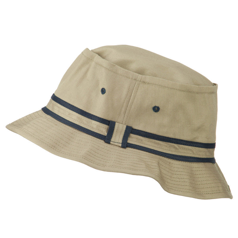 Striped Hat Band Fisherman Bucket Hat
