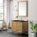 James Martin Laurent 36" Dual Mount Single Bathroom Vanity, Light Natural Oak