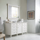 James Martin Brittany 60" Single Bathroom Vanity, Bright White