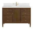 James Martin Myrrin 48" Single Bathroom Vanity, Mid-Century Walnut