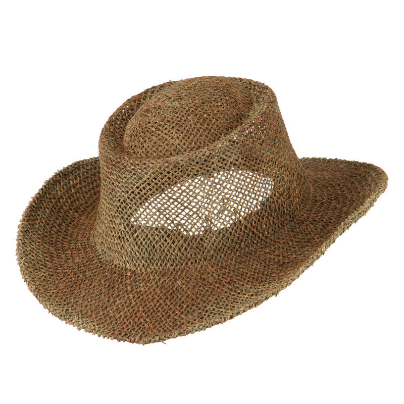 Sea Grass Straw Gambler Hat