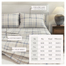 Turkish Cotton Flannel Sheet Set - Plaid & Stripe Collection by Great Bay Home