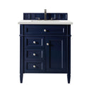 James Martin Brittany 30" Single Bathroom Vanity, Victory Blue
