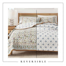 Floral Boho Printed Cotton Quilt Set - Indira Collection by Great Bay Home
