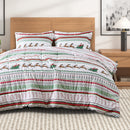 Reversible Christmas Comforter and Sham Set - Holiday / Lodge Odette Collection