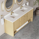 James Martin Marigot 72" Double Bathroom Vanity, Sunwashed Oak