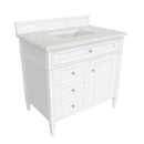 James Martin Brittany 36" Single Bathroom Vanity, Bright White