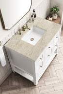 James Martin Breckenridge 36" Single Bathroom Vanity, Bright White