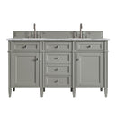 James Martin Brittany 60" Double Bathroom Vanity, Urban Gray