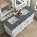 James Martin Lorelai 60" Double Bathroom Vanity, Bright White