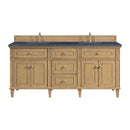 James Martin Lorelai 72" Double Bathroom Vanity, Light Natural Oak