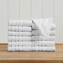 100% Cotton Checkered Jacquard Bath Towel Set - Giuliana Collection by Great Bay Home