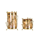 GobekUsa Gilded Tree Branch Glass Vase for Stylish Flower Arrangement