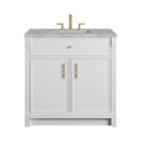 James Martin Bellshire 36" Single Bathroom Vanity, Bright White