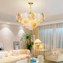 GobekUsa Ginkgo Art Deco Dimmable Chandelier for Dinning Room
