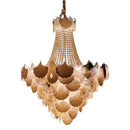 GobekUsa Ginkgo Art Deco Dimmable Chandelier for Dinning Room