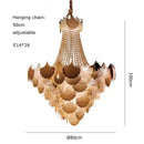 GobekUsa Ginkgo Art Deco Dimmable Chandelier for Dinning Room