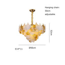 GobekUsa Ginkgo Art Deco Dimmable Chandelier for Dinning Room