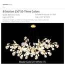 GobekUsa Ginkgo Biloba Chandelier: Elegant Duplex Living Room Hotel Lobby Pendant Light