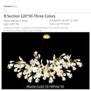 GobekUsa Ginkgo Biloba Chandelier: Elegant Duplex Living Room Hotel Lobby Pendant Light