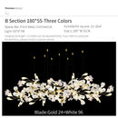GobekUsa Ginkgo Biloba Chandelier: Elegant Duplex Living Room Hotel Lobby Pendant Light