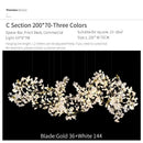 GobekUsa Ginkgo Biloba Chandelier: Elegant Duplex Living Room Hotel Lobby Pendant Light