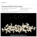 GobekUsa Ginkgo Biloba Chandelier: Elegant Duplex Living Room Hotel Lobby Pendant Light
