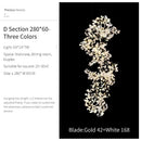 GobekUsa Ginkgo Biloba Chandelier: Elegant Duplex Living Room Hotel Lobby Pendant Light