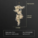 GobekUsa Ginkgo Biloba Chandelier: Elegant Duplex Living Room Hotel Lobby Pendant Light