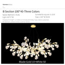 GobekUsa Ginkgo Biloba Chandelier: Elegant Duplex Living Room Hotel Lobby Pendant Light