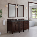 James Martin Brittany 72" Double Bathroom Vanity, Burnished Mahogany