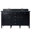 James Martin Brittany 60" Double Bathroom Vanity, Black Onyx