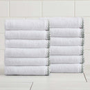 Cotton Border-Stitched 6-Piece Towel Set - Valery Collection by Great Bay Home