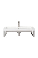 James Martin Boston 15.25" Floating Wall Bracket, Brushed Nickel