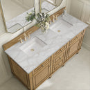 James Martin Lorelai 60" Double Bathroom Vanity, Light Natural Oak