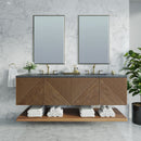 James Martin Marcello 72" Floating Double Bathroom Vanity, Chestnut