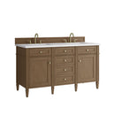 James Martin Brittany 60" Double Bathroom Vanity, Pecan