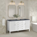 James Martin Myrrin 60" Double Bathroom Vanity, Bright White