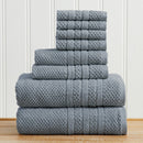 100% Cotton Checkered Jacquard Bath Towel Set - Giuliana Collection by Great Bay Home